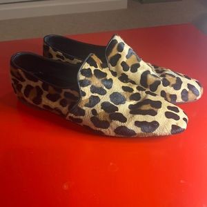 Aquatalia loafer in cheetah mohair women’s size 12